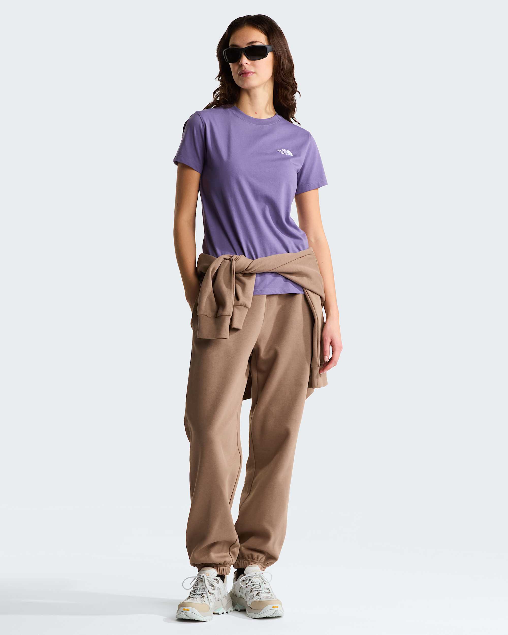 Evolution Simple Dome schmal geschnittenes T-Shirt für Damen – Grounded Plum