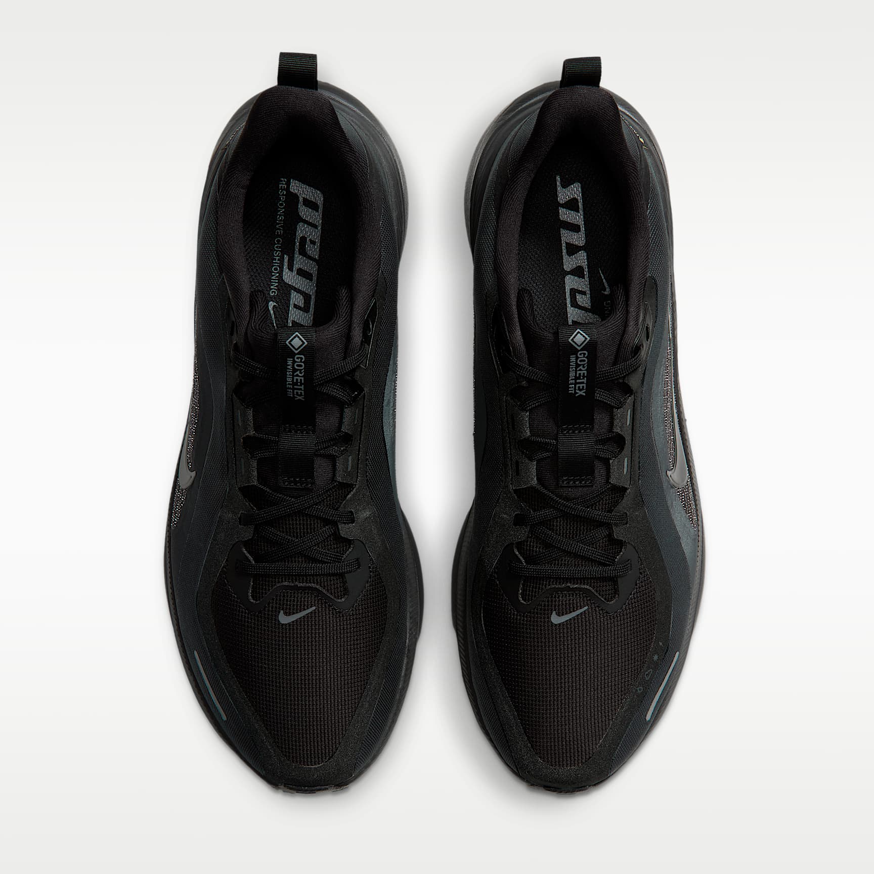 Nike Pegasus 42 GORE-TEX wasserdichter Straßenlaufschuh (Herren) – Schwarz/Off Noir/Dark Grey/Schwarz