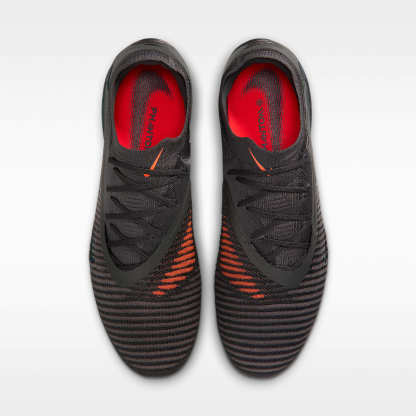 Nike Phantom 6 Low Elite LV8 Fußballschuh für normalen Rasen – Medium Ash/Schwarz/Gold Amber