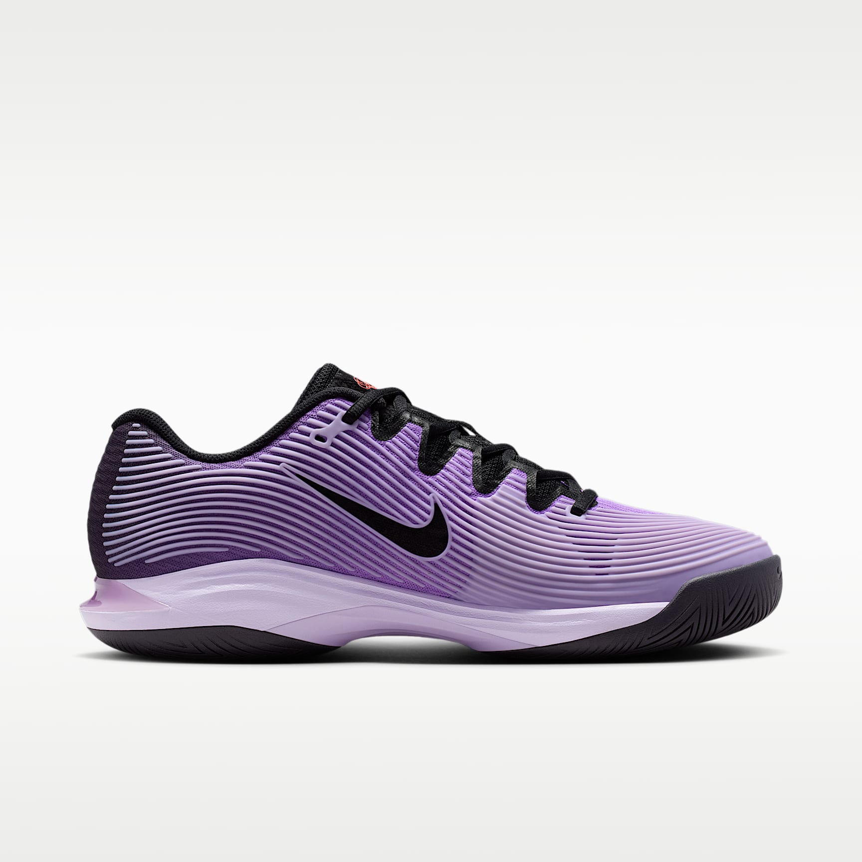 Nike Vapor 12 Tennisschuh für Hartplätze (Herren) – Bright Violet/Schwarz/Infrared 23/Violet Mist