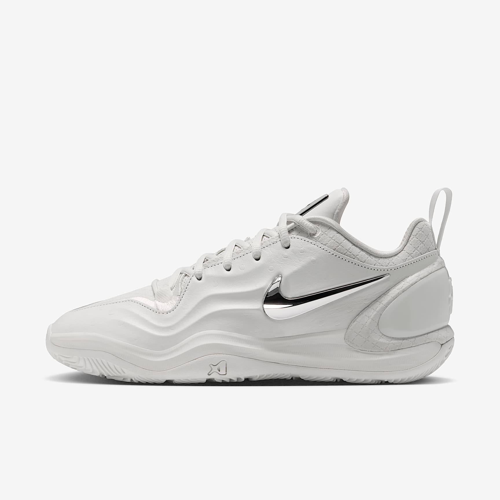 A'Two "White Label LX" A'ja Wilson Basketballschuh – Sail/Schwarz/Metallic Silver