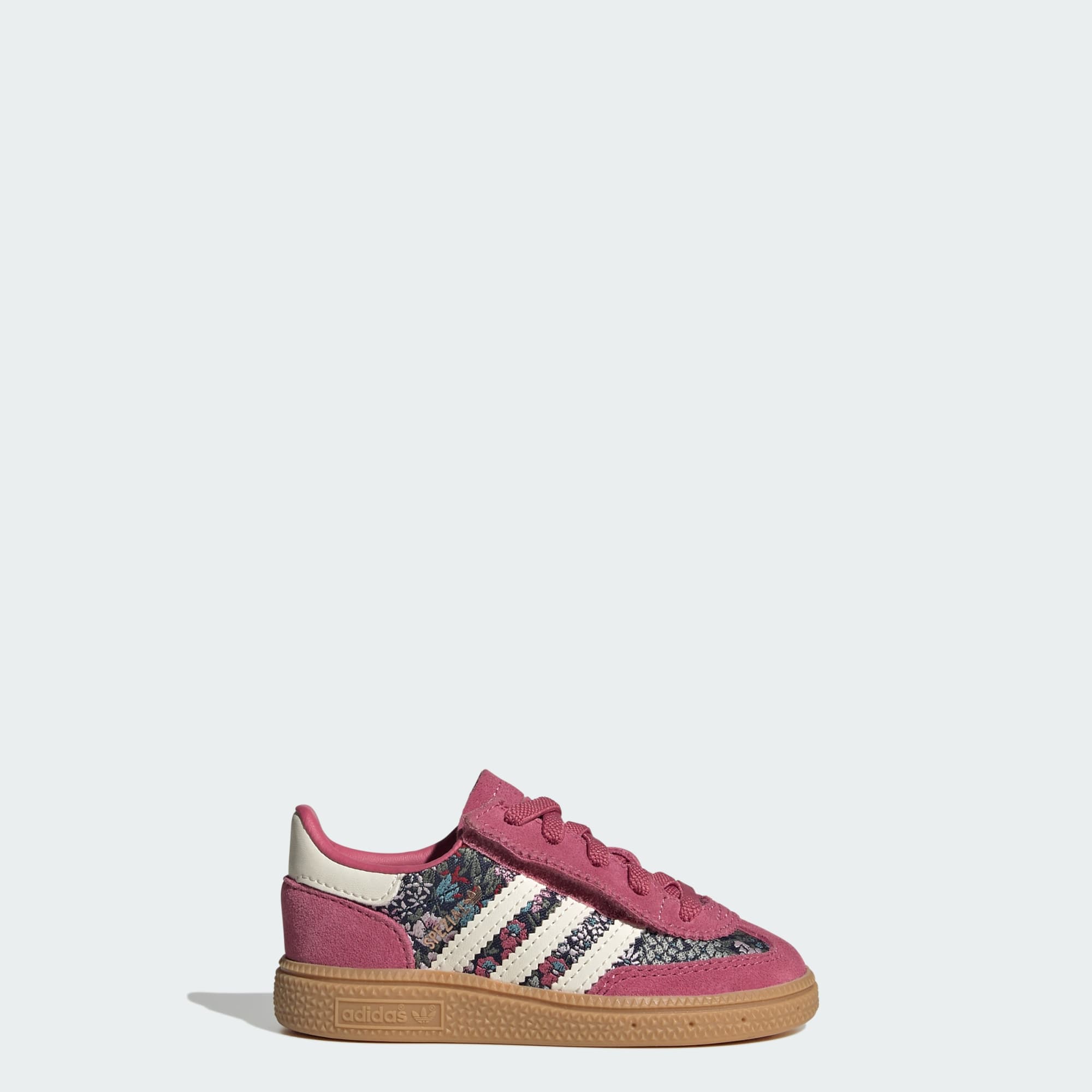 ADIDAS LIBERTY HANDBALL SPEZIAL SCHUH, KOMFORTVERSCHLUSS, ELASTISCHE SCHNÜRSENKEL – Dual Magenta / Cream White / Gum – KH9839