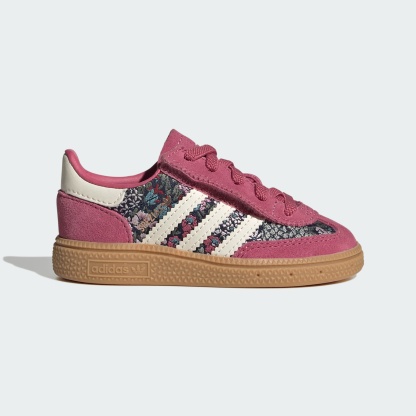 ADIDAS LIBERTY HANDBALL SPEZIAL SCHUH, KOMFORTVERSCHLUSS, ELASTISCHE SCHNÜRSENKEL – Dual Magenta / Cream White / Gum – KH9839