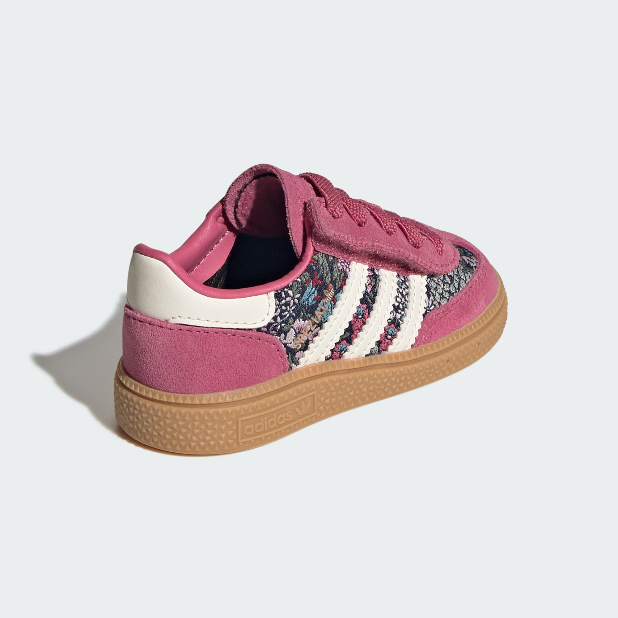 ADIDAS LIBERTY HANDBALL SPEZIAL SCHUH, KOMFORTVERSCHLUSS, ELASTISCHE SCHNÜRSENKEL – Dual Magenta / Cream White / Gum – KH9839