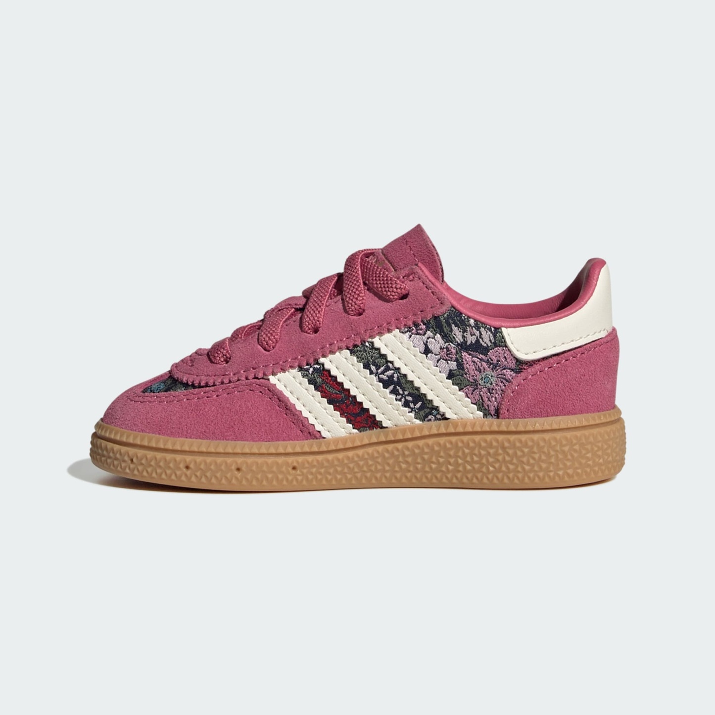 ADIDAS LIBERTY HANDBALL SPEZIAL SCHUH, KOMFORTVERSCHLUSS, ELASTISCHE SCHNÜRSENKEL – Dual Magenta / Cream White / Gum – KH9839