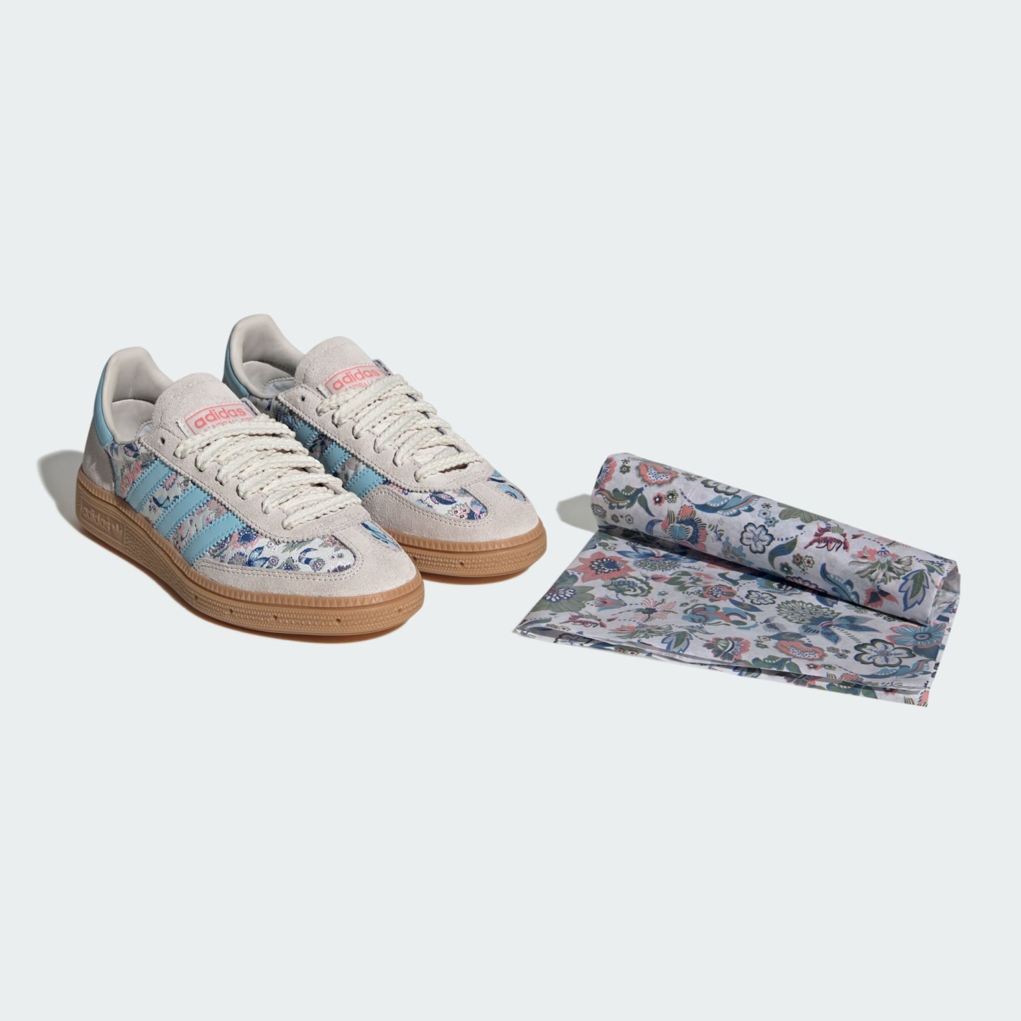 ADIDAS LIBERTY LONDON HANDBALL SPEZIAL SCHUH – Off White / Icey Blue / Gum – JQ2010
