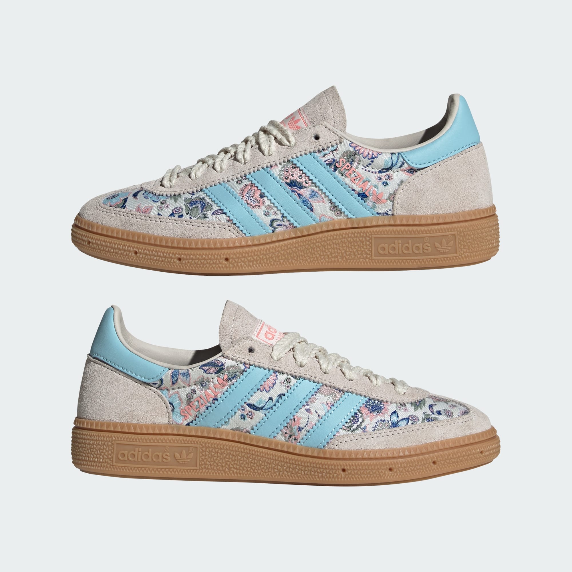 ADIDAS LIBERTY LONDON HANDBALL SPEZIAL SCHUH – Off White / Icey Blue / Gum – JQ2010