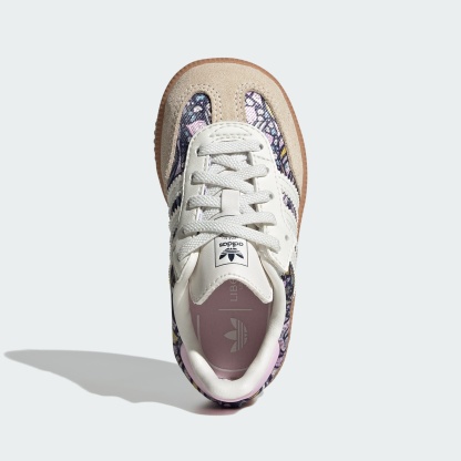 ADIDAS LIBERTY SAMBA OG SCHUH, KOMFORTVERSCHLUSS, ELASTISCHE SCHNÜRSENKEL – Core White / Orchid Fusion / Gum – KH9847