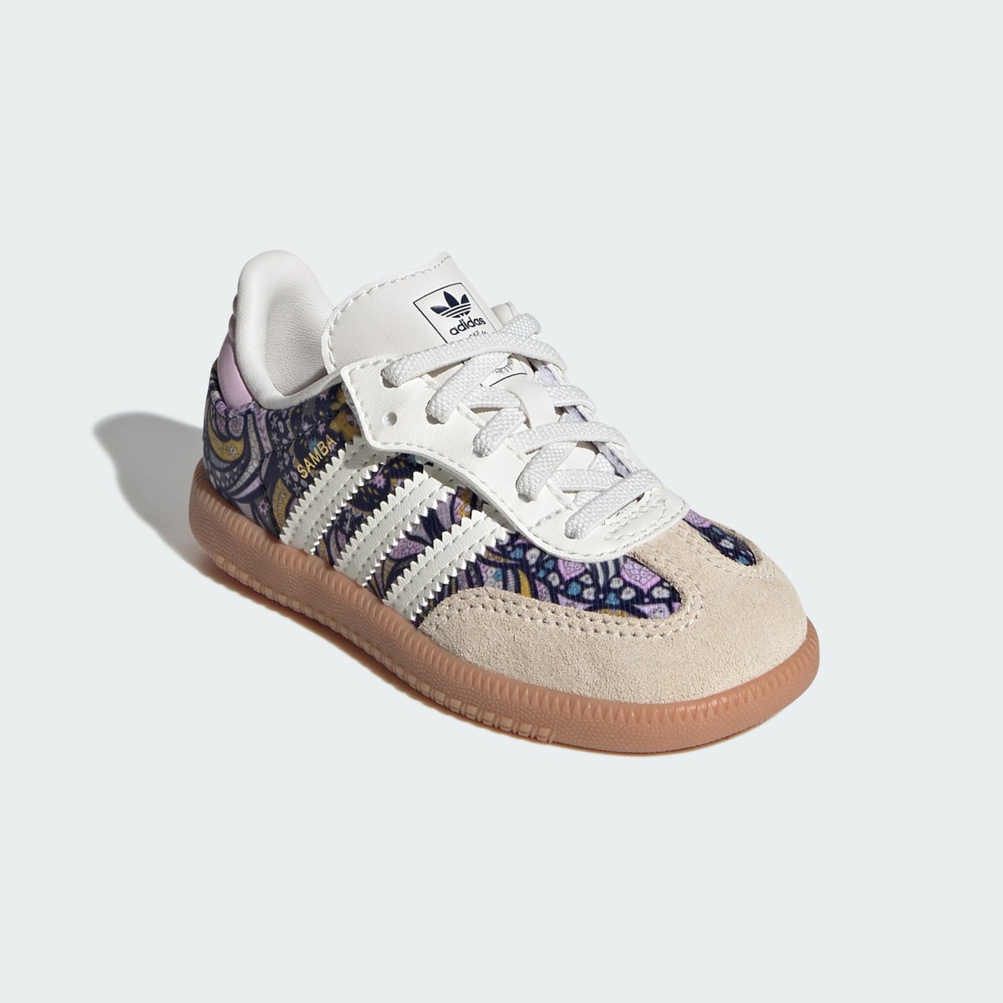ADIDAS LIBERTY SAMBA OG SCHUH, KOMFORTVERSCHLUSS, ELASTISCHE SCHNÜRSENKEL – Core White / Orchid Fusion / Gum – KH9847