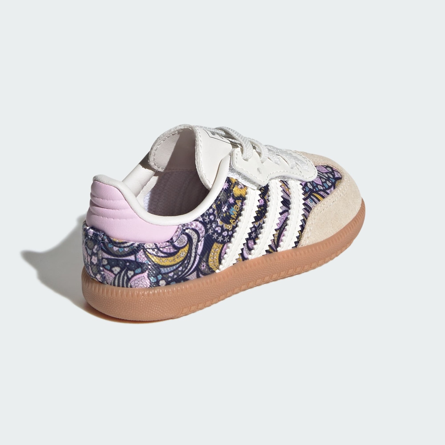 ADIDAS LIBERTY SAMBA OG SCHUH, KOMFORTVERSCHLUSS, ELASTISCHE SCHNÜRSENKEL – Core White / Orchid Fusion / Gum – KH9847