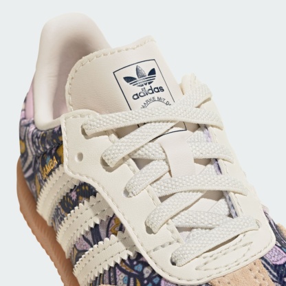 ADIDAS LIBERTY SAMBA OG SCHUH, KOMFORTVERSCHLUSS, ELASTISCHE SCHNÜRSENKEL – Core White / Orchid Fusion / Gum – KH9847