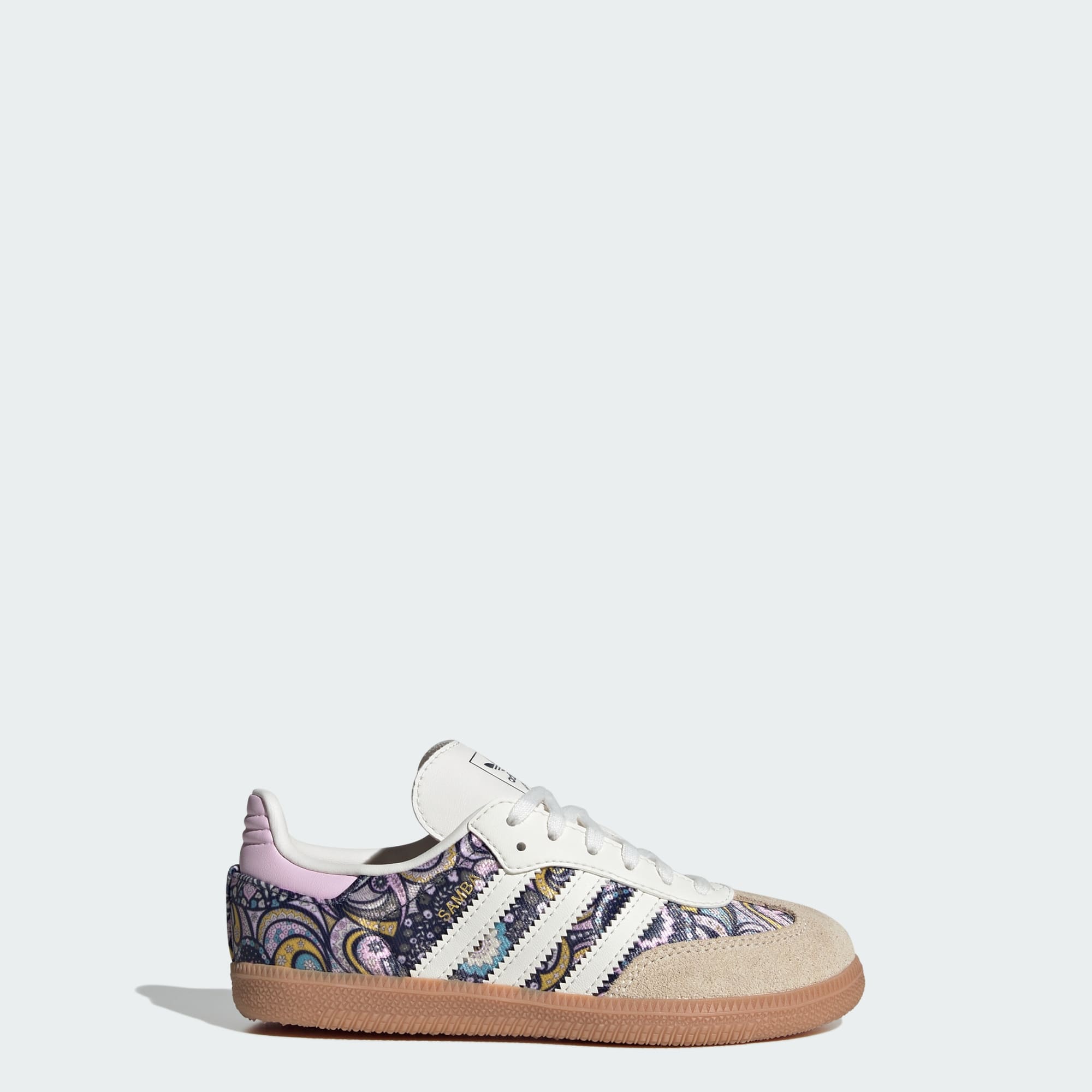 ADIDAS LIBERTY SAMBA OG SCHUH, SCHNÜRSENKEL – Core White / Orchid Fusion / Gum – KH9845