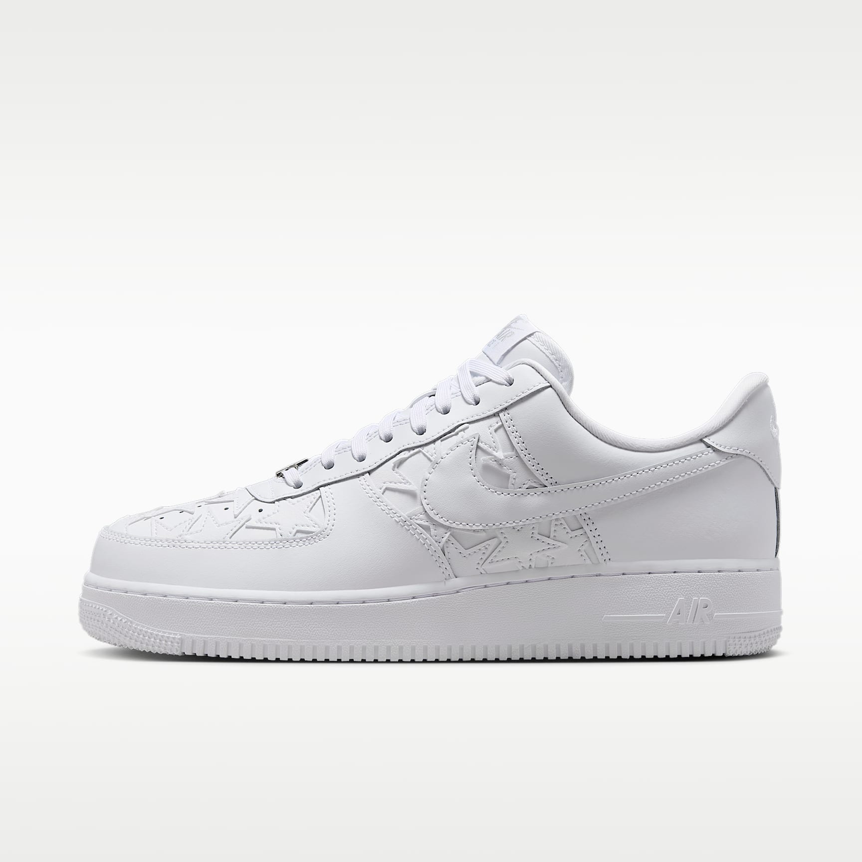 Nike Air Force 1 '07 Edge Herrenschuh – Weiß/Metallic Silver/Weiß