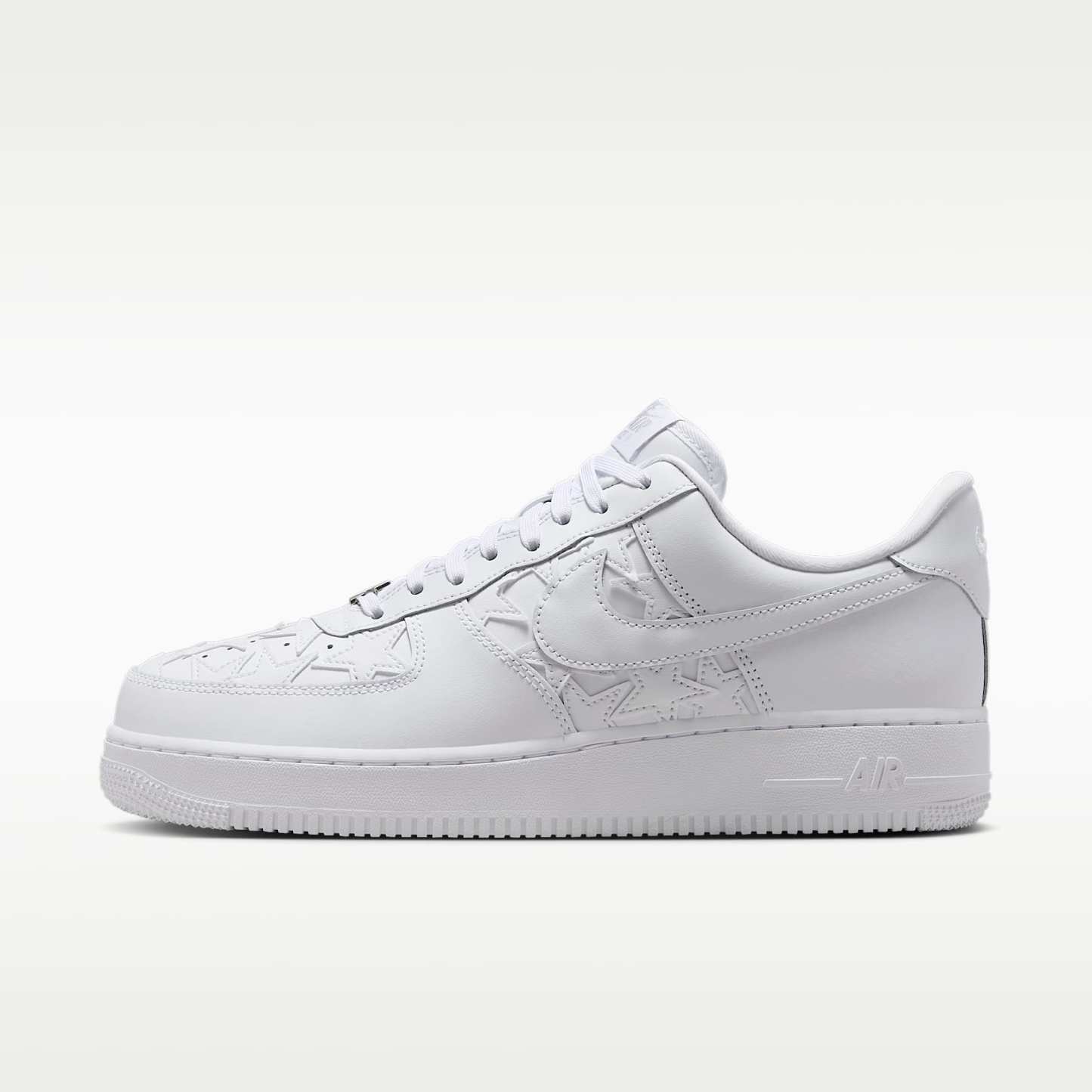 Nike Air Force 1 '07 Edge Herrenschuh – Weiß/Metallic Silver/Weiß