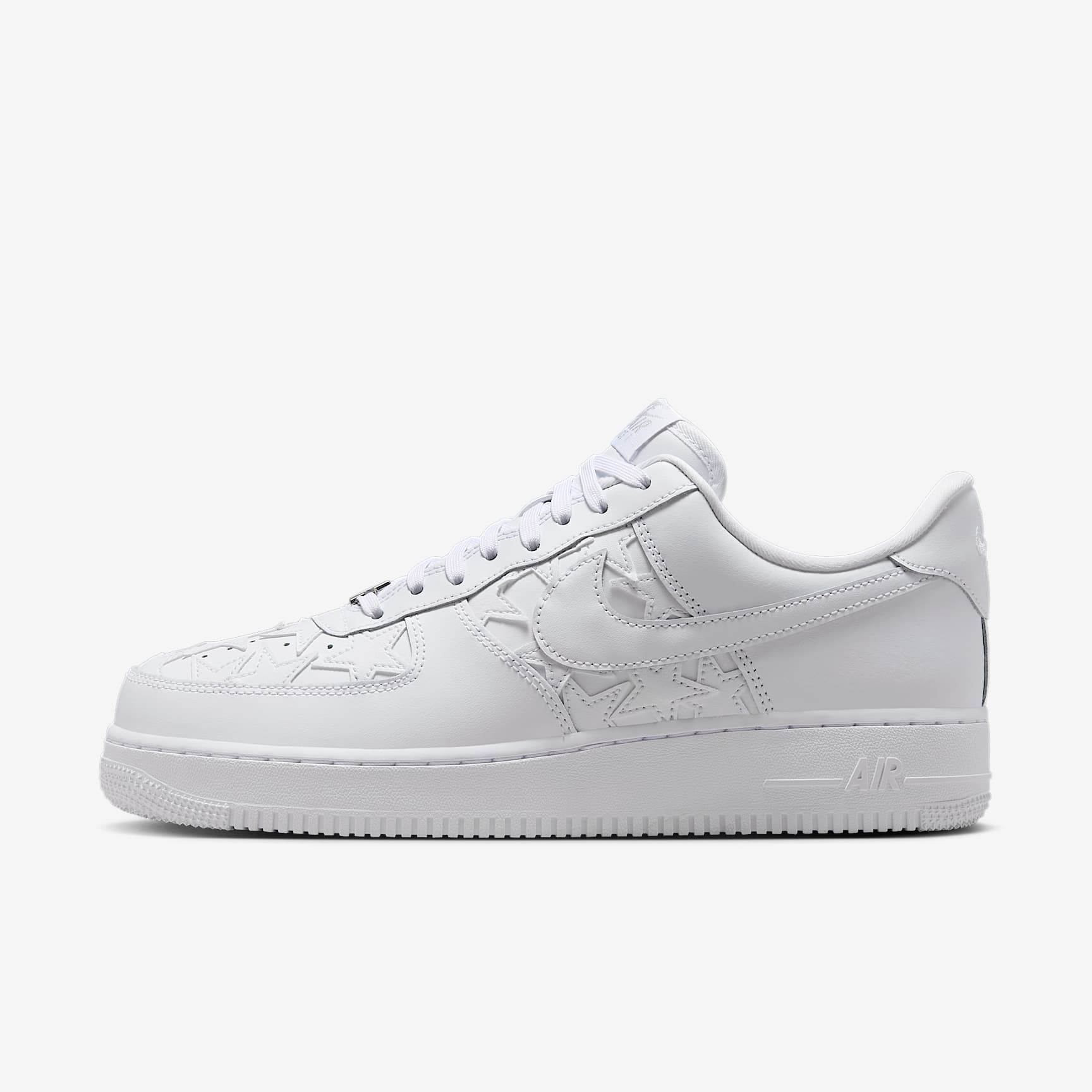 Nike Air Force 1 '07 Edge Herrenschuh – Weiß/Metallic Silver/Weiß