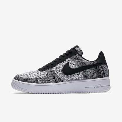Nike Air Force 1 Flyknit 2.0 Schuh – Schwarz/Schwarz/Weiß/Pure Platinum