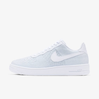 Nike Air Force 1 Flyknit 2.0 Schuh – Weiß/Pure Platinum/Weiß/Pure Platinum