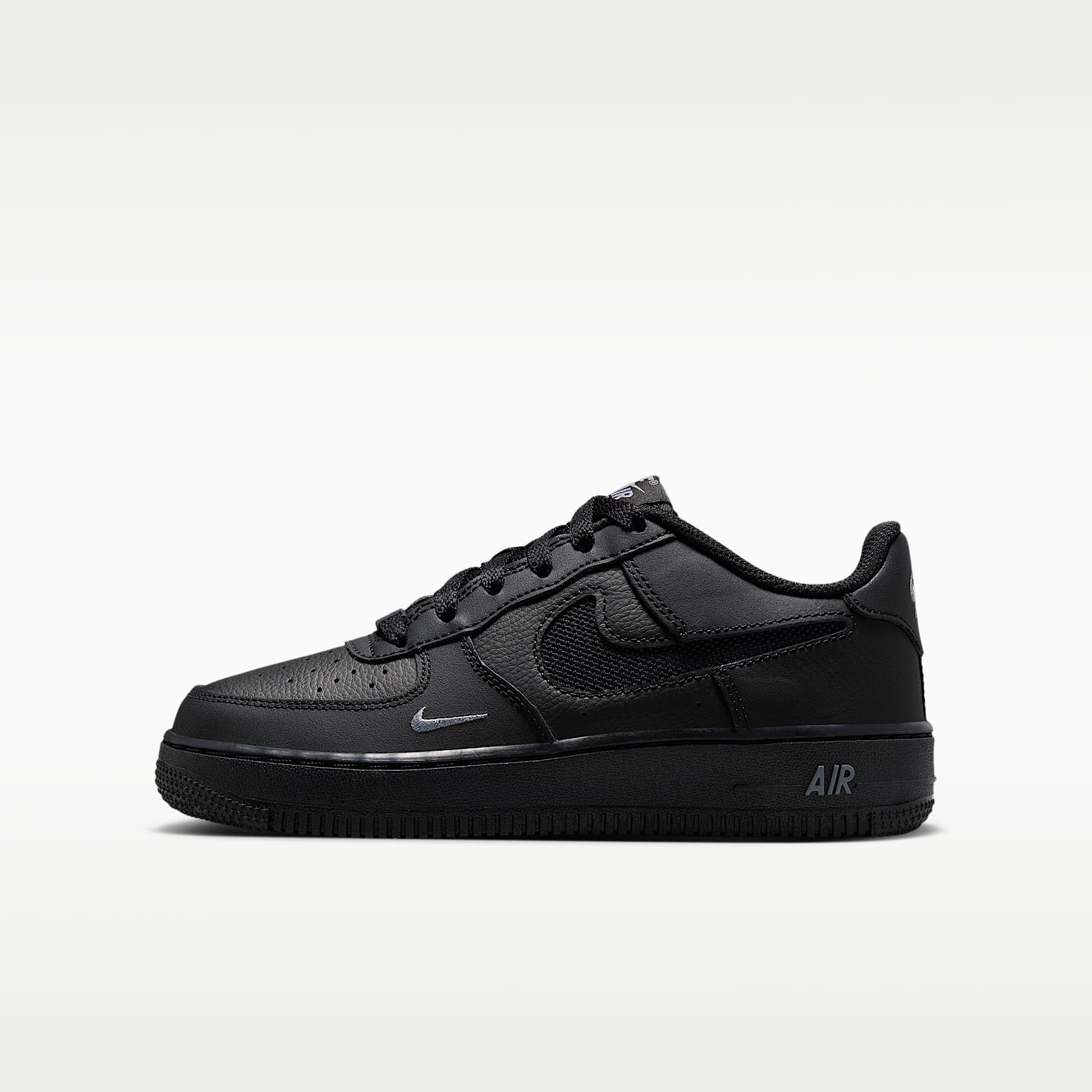 Nike Air Force 1 LV8 Schuh (ältere Kinder) – Schwarz/Cool Grey/Cool Grey