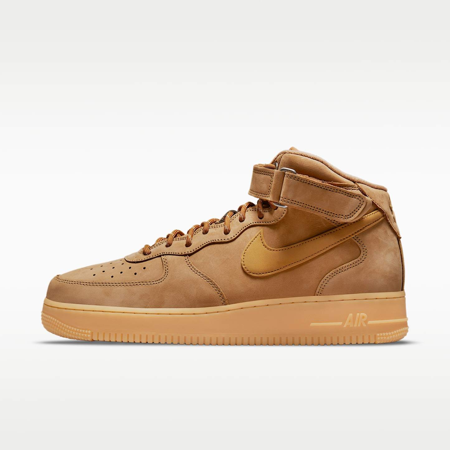 Nike Air Force 1 Mid '07 Herrenschuh – Flax/Gum Light Brown/Schwarz/Wheat