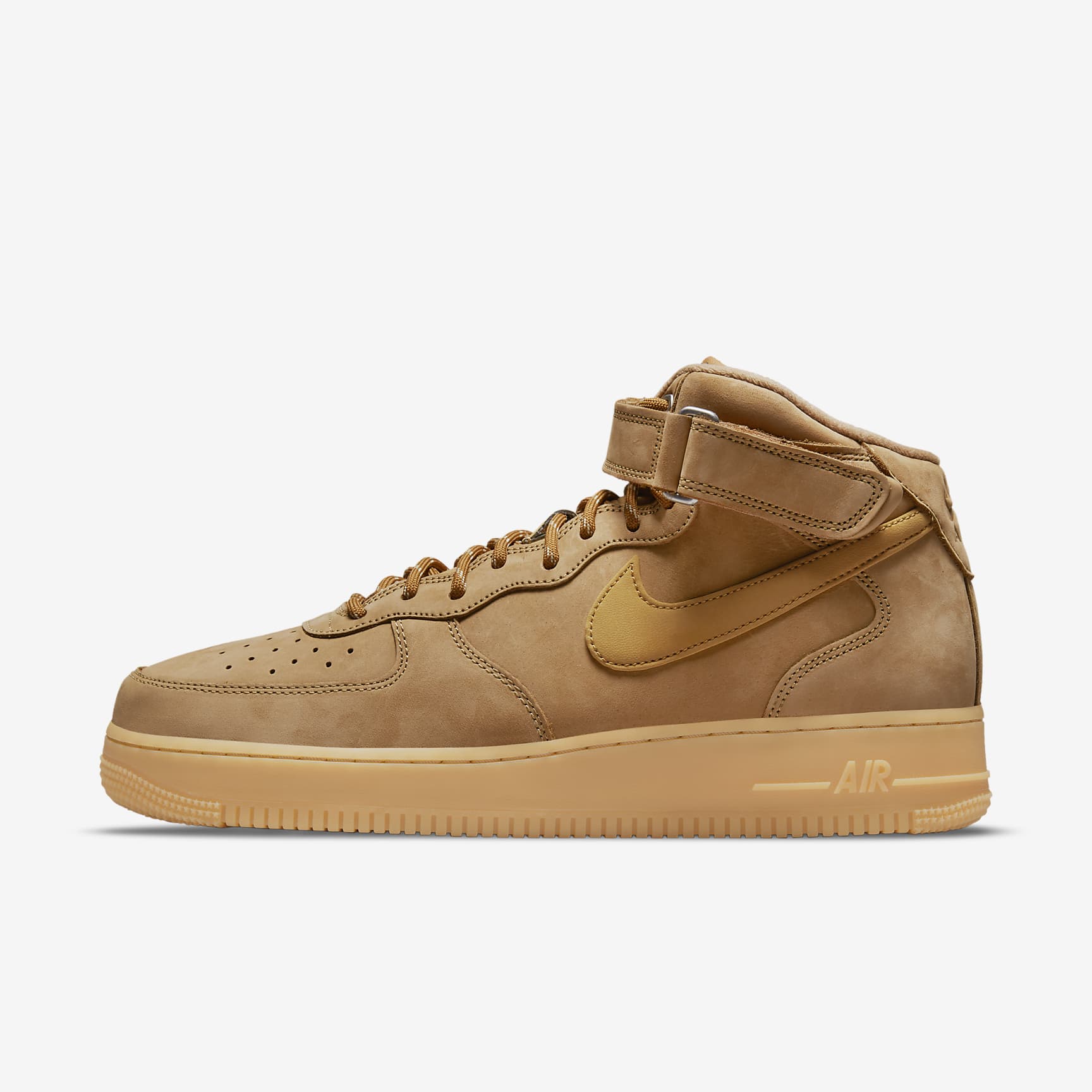 Nike Air Force 1 Mid '07 Herrenschuh – Flax/Gum Light Brown/Schwarz/Wheat