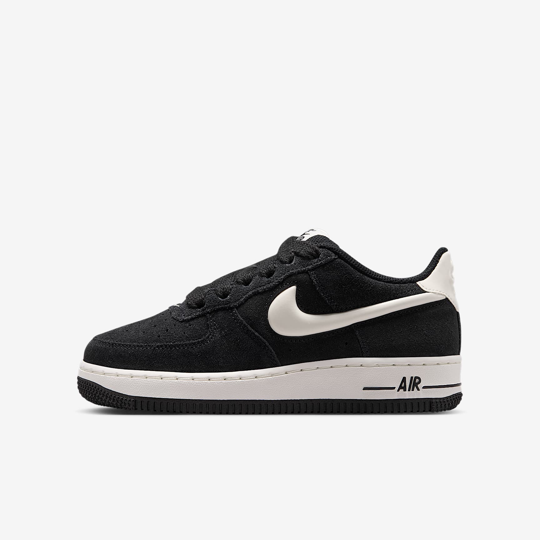 Nike Air Force 1 LV8 Schuh (ältere Kinder) – Schwarz/Sail