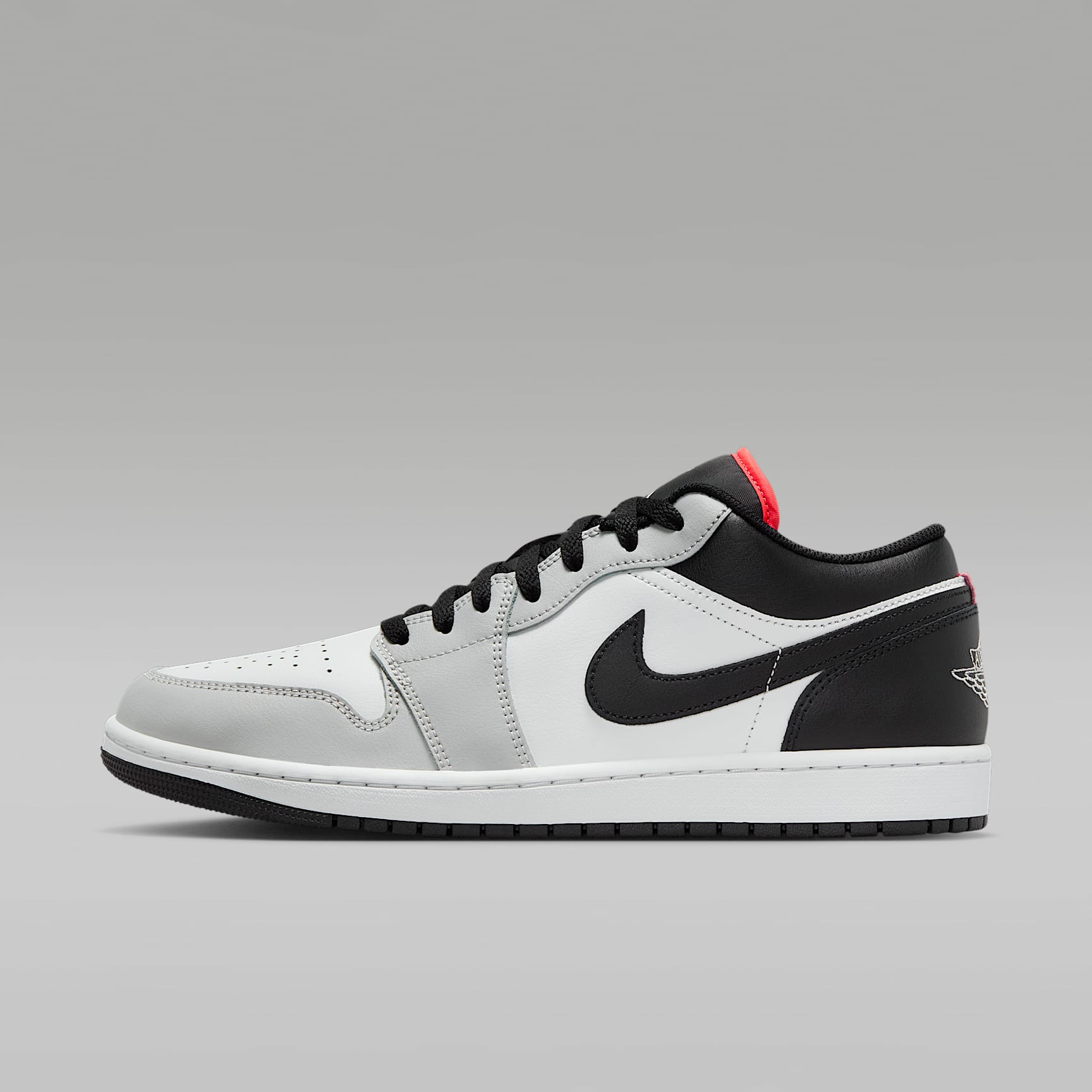 Air Jordan 1 Low Herrenschuh – Neutral Grey/Summit White/Infrared 23/Schwarz