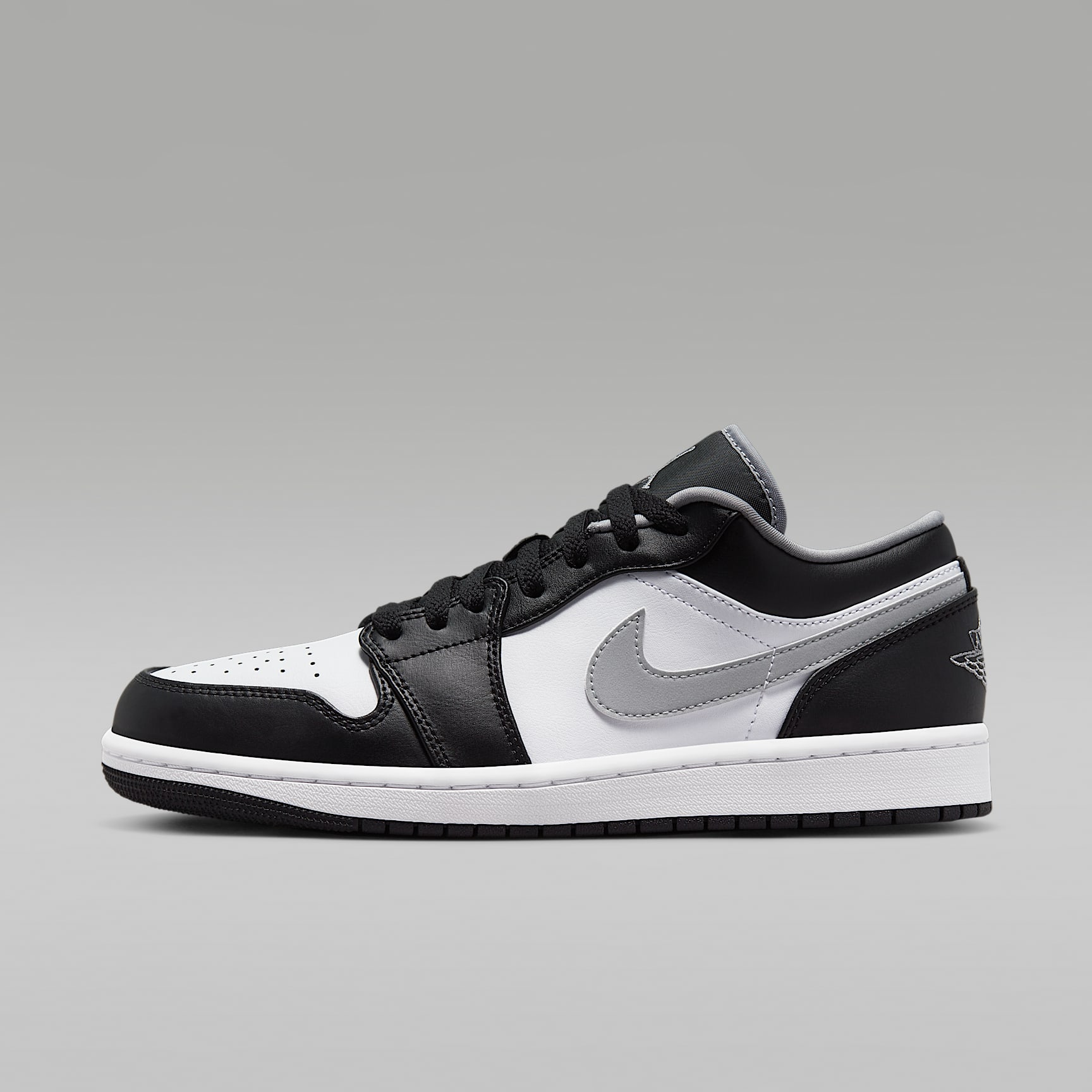 Air Jordan 1 Low Herrenschuh – Schwarz/Weiß/Particle Grey