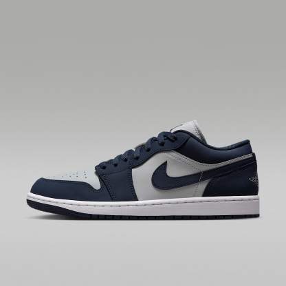 Air Jordan 1 Low Herrenschuh – Obsidian/Grey Fog/Pink Foam/Obsidian