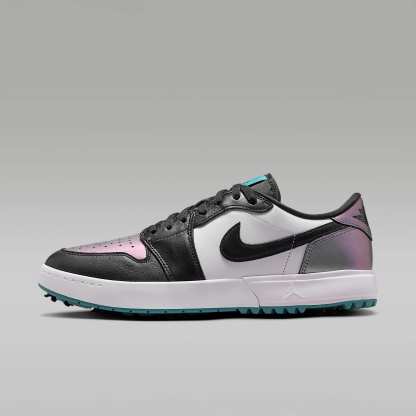 Air Jordan 1 Low G Golfschuh mit Spikes – Mineral Teal/Weiß/Schwarz