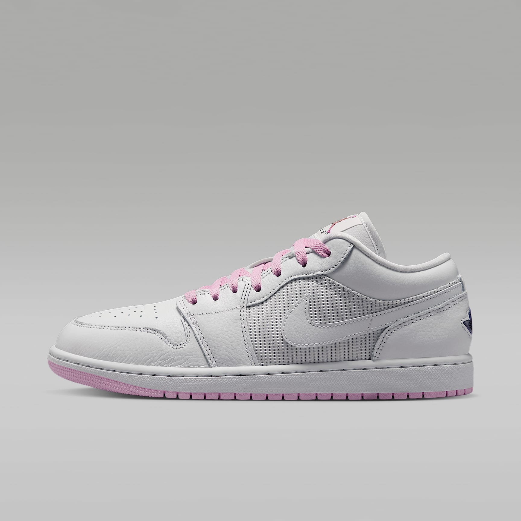 Air Jordan 1 Low SE Herrenschuh – Summit White/Light Arctic Pink/Silber