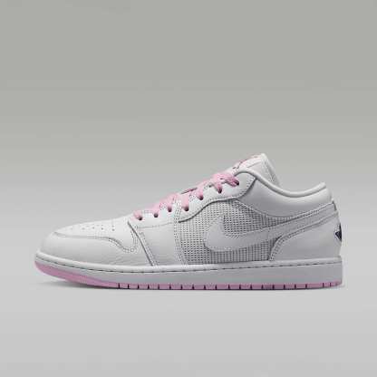 Air Jordan 1 Low SE Herrenschuh – Summit White/Light Arctic Pink/Silber