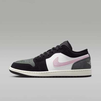 Air Jordan 1 Low SE Herrenschuh – Schwarz/Iron Grey/Weiß/Iced Carmine