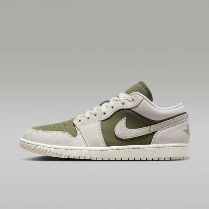 Air Jordan 1 Low SE Herrenschuh – Medium Olive/Sail/Light Orewood Brown