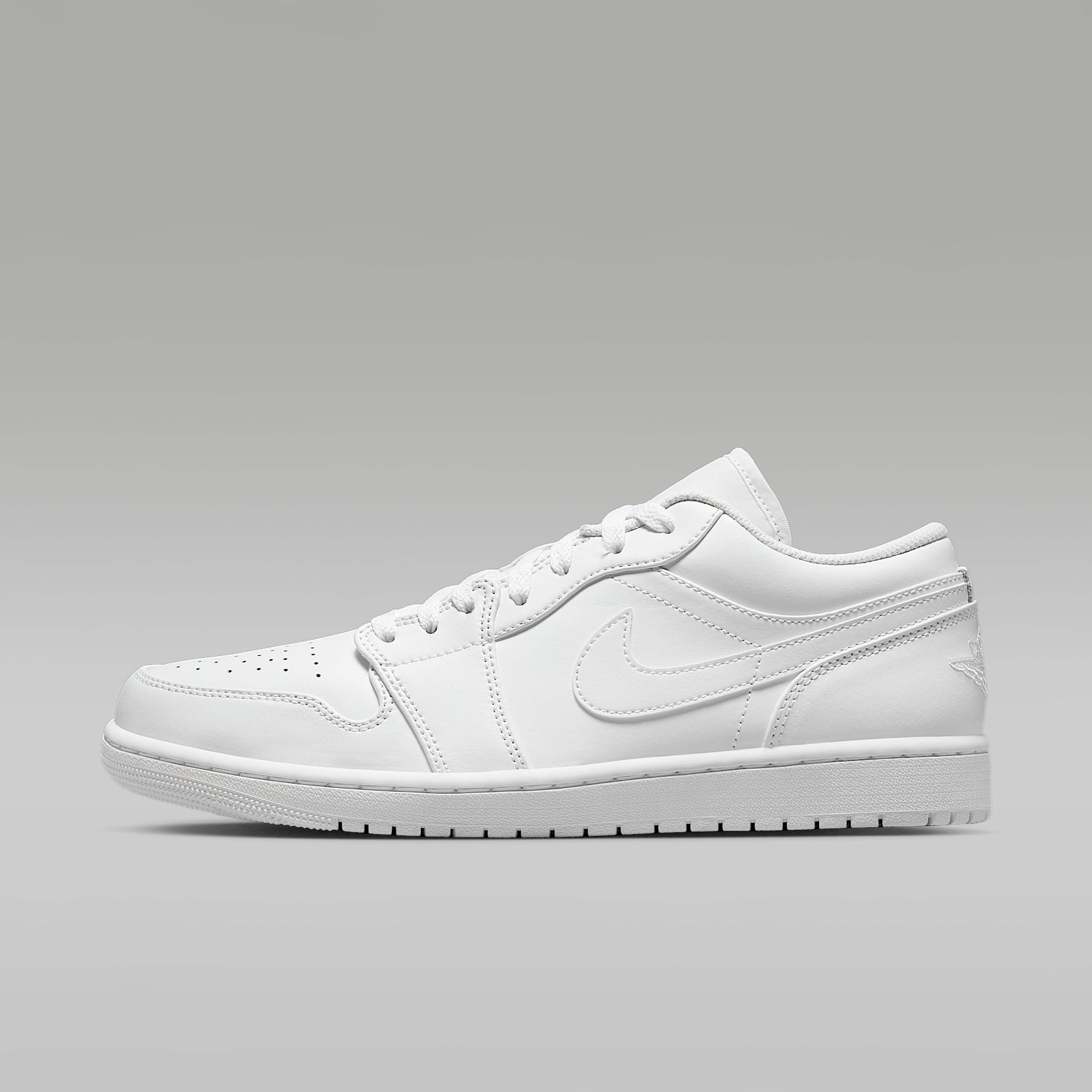 Air Jordan 1 Low Herrenschuh – Weiß/Weiß/Weiß