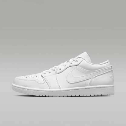 Air Jordan 1 Low Herrenschuh – Weiß/Weiß/Weiß