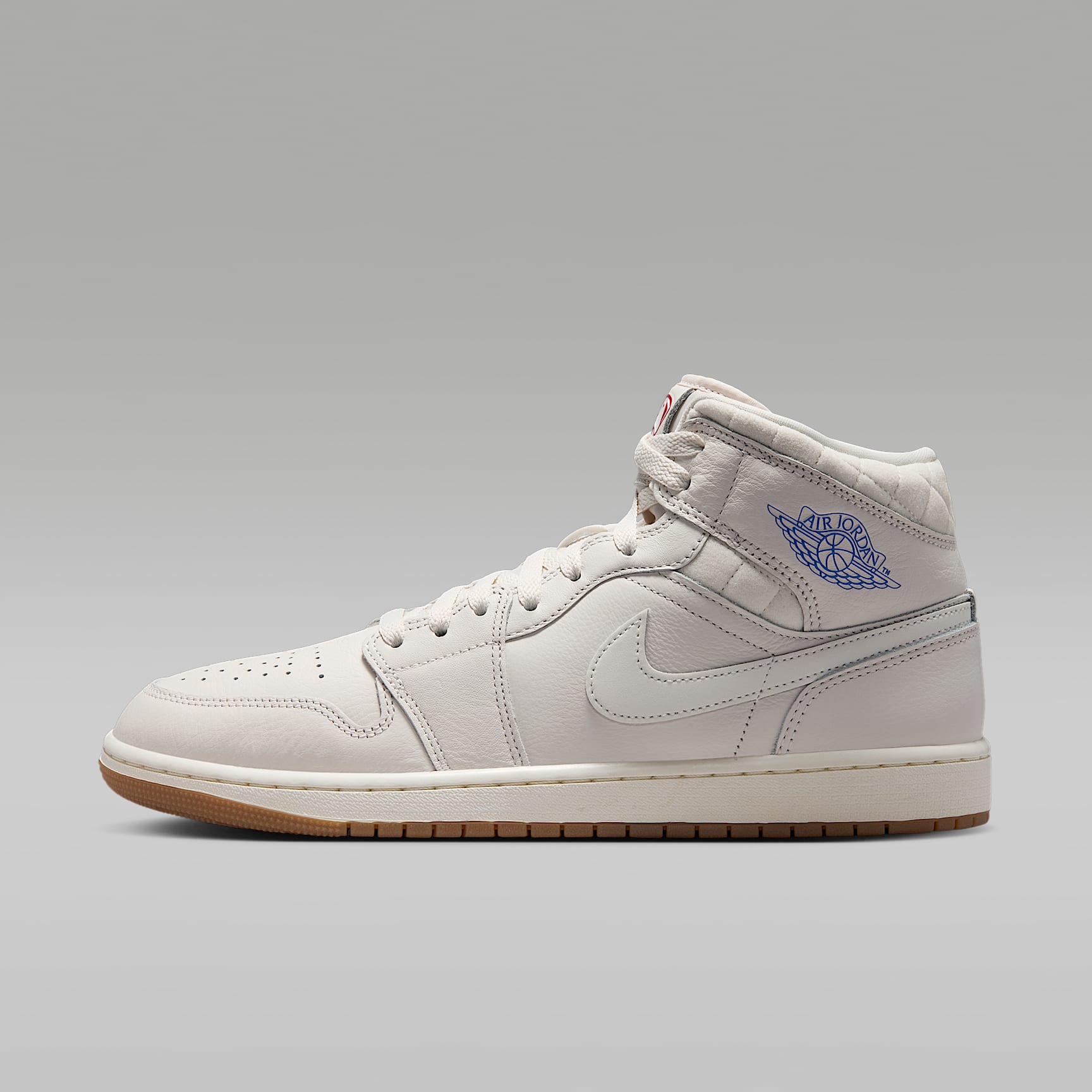 Air Jordan 1 Mid SE Schuh (Herren) – Phantom/Gum Dark Brown/University Red/Sail