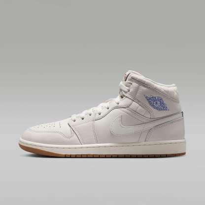 Air Jordan 1 Mid SE Schuh (Herren) – Phantom/Gum Dark Brown/University Red/Sail