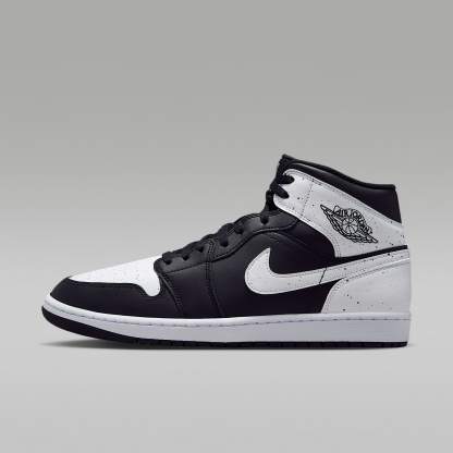 Air Jordan 1 Mid SE Schuh (Herren) – Schwarz/Schwarz/Weiß