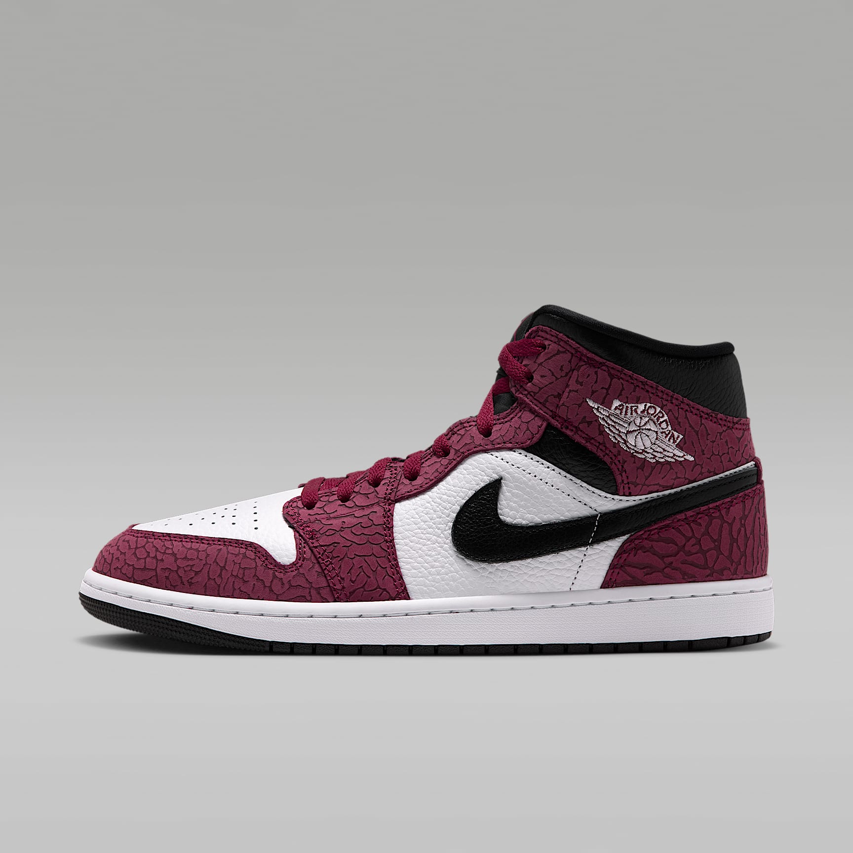 Air Jordan 1 Mid SE Schuh (Herren) – Team Red/Schwarz/Dark Team Red/Weiß