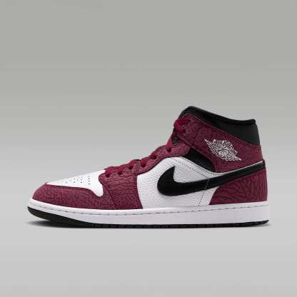 Air Jordan 1 Mid SE Schuh (Herren) – Team Red/Schwarz/Dark Team Red/Weiß