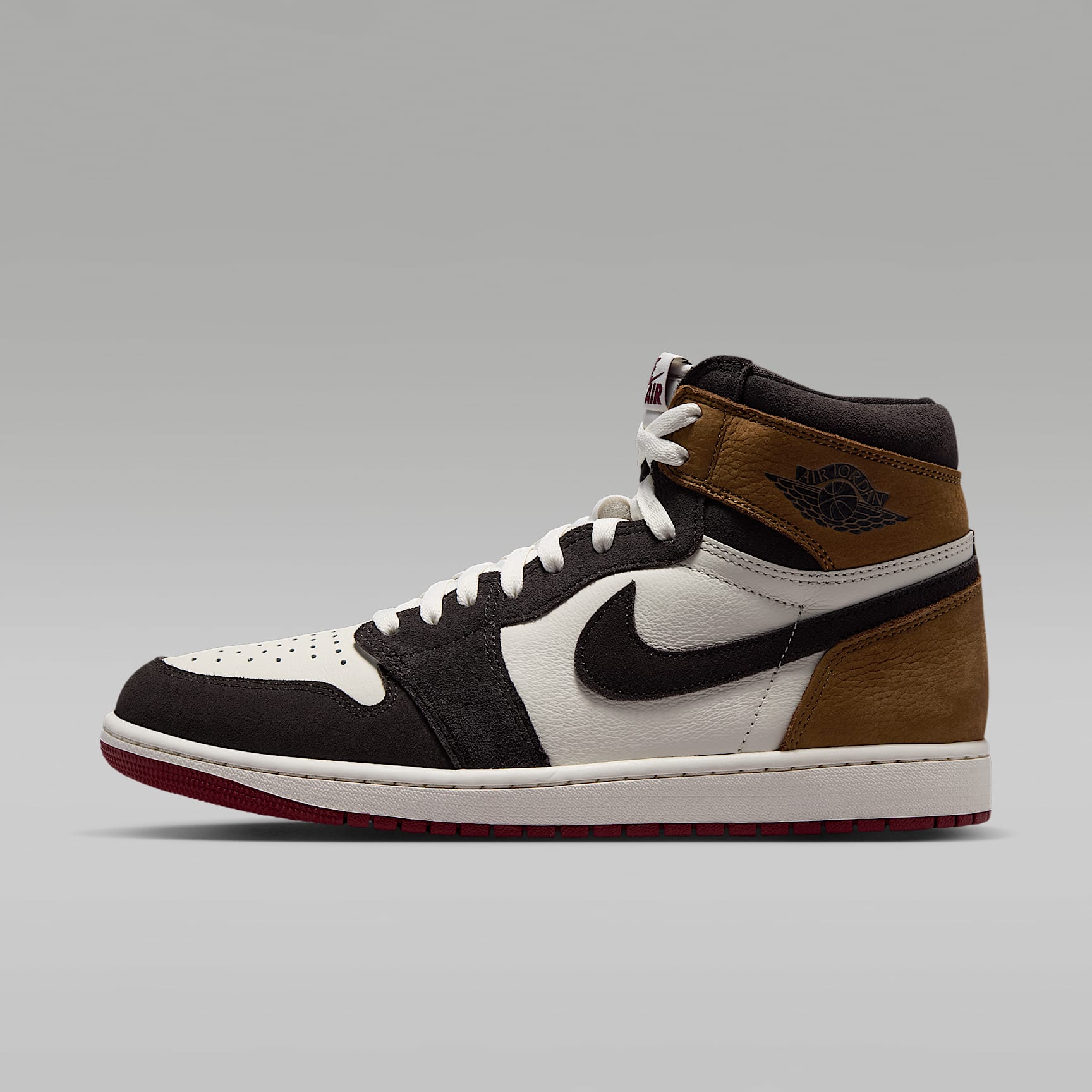 Air Jordan 1 Retro High OG "Love Letter" Schuh (Herren) – Shadow Brown/Light British Tan/Team Red