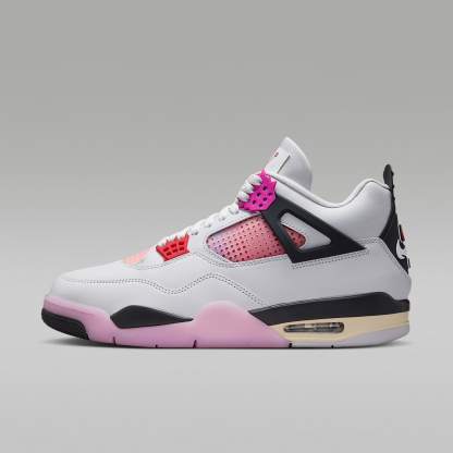 Air Jordan 4 Retro "Comic" Schuh (Herren) – Off White/Anthracite/Fire Pink