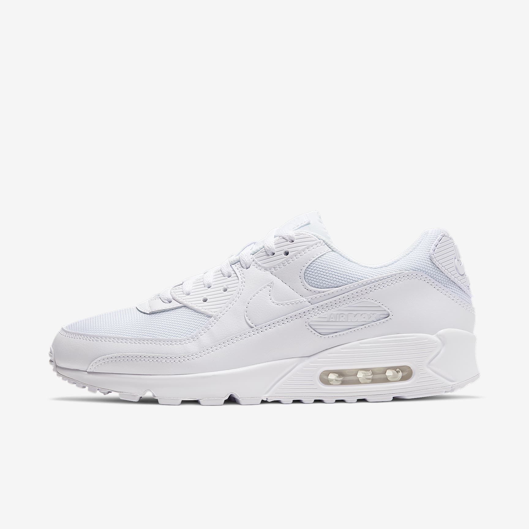 Nike Air Max 90 Herrenschuh – Weiß/Weiß/Wolf Grey/Weiß