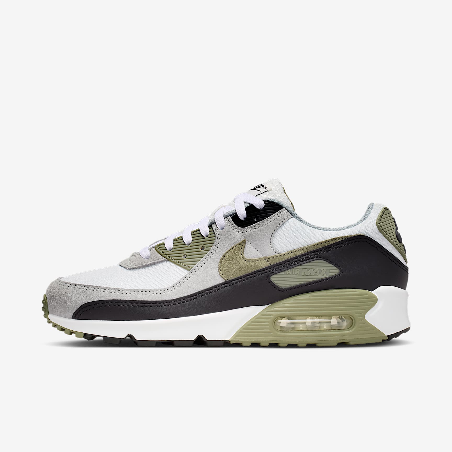 Nike Air Max 90 Herrenschuh – Summit White/Light Pumice/Schwarz/Silver Sage