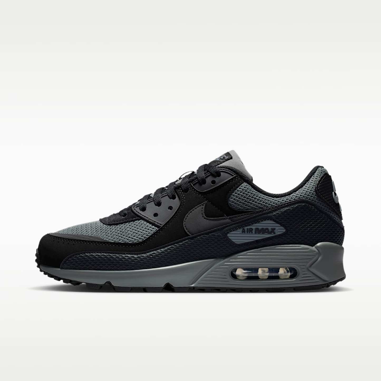 Nike Air Max 90 Premium Schuh (Herren) – Schwarz/Iron Grey/Cool Grey/Schwarz