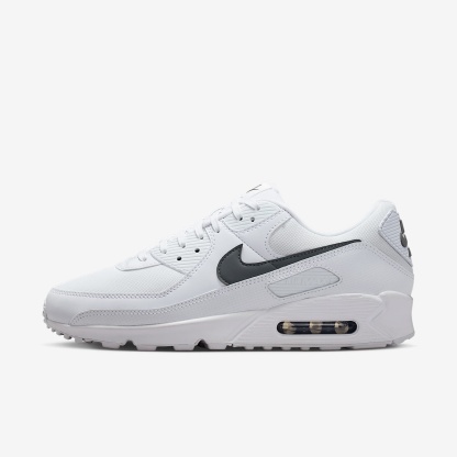 Nike Air Max 90 Schuh (Herren) – Weiß/Weiß/Smoke Grey