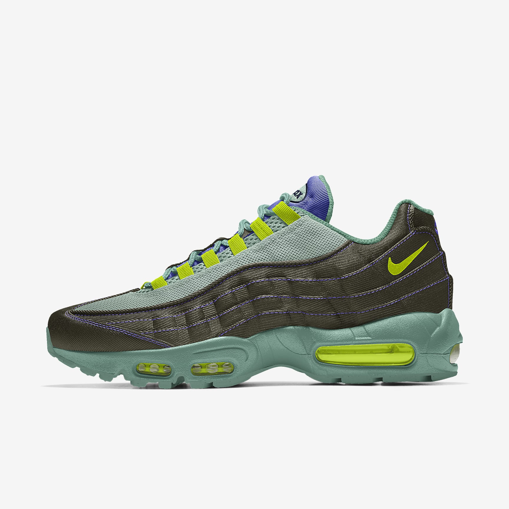 Nike Air Max 95 By You personalisierbarer Herrenschuh – Multi-Color/Multi-Color/Multi-Color/Multi-Color