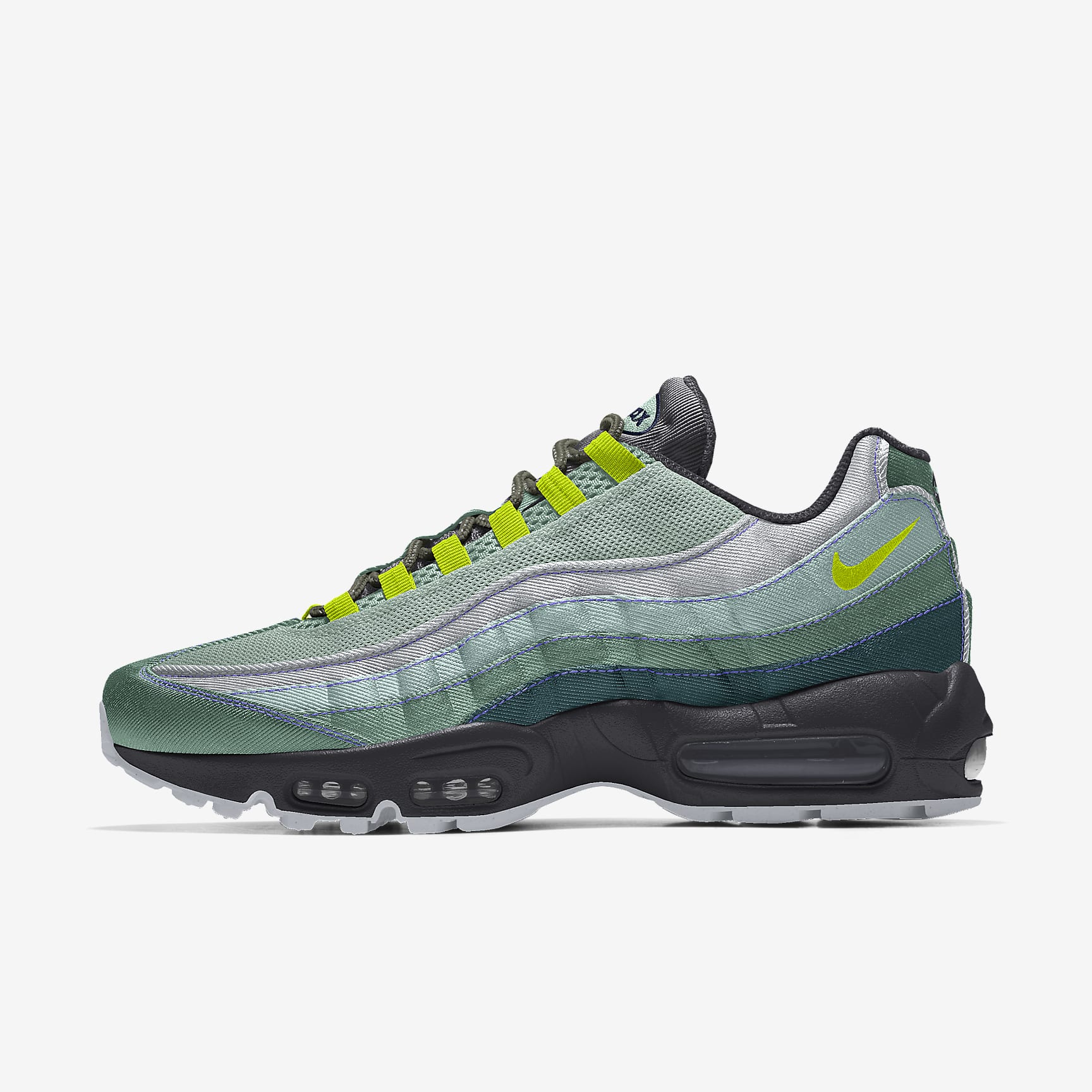 Nike Air Max 95 By You personalisierbarer Herrenschuh – Multi-Color/Multi-Color/Multi-Color/Multi-Color