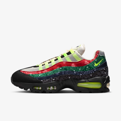 Nike Air Max 95 Big Bubble Schuh (Herren) – Sail/University Red/Sport Green/Volt