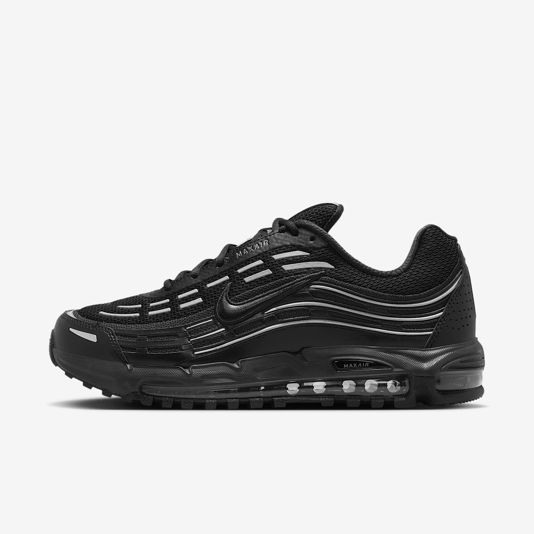 Nike Air Max TL 2.5 Schuh (Herren) – Schwarz/Schwarz/Metallic Silver/Schwarz
